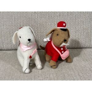 Target Bullseye Plush Valentine Dogs